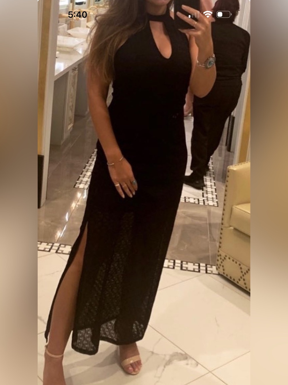 Lord & Taylor Black long dress (formal or casual) Design Lab